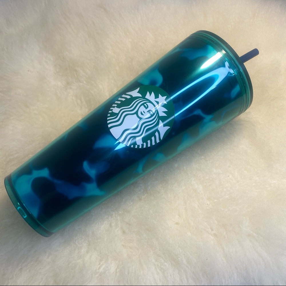 Starbucks 2020 Summer Teal Turquoise Tumbler 24oz